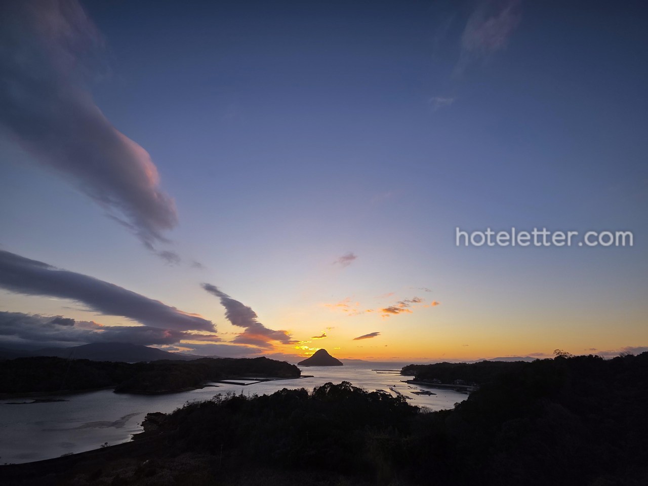 天草富士の夕焼け